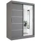 Szafa przesuwna MODUO COMFORT 2 150 antracyt z lustrem | MIRAT. kolekcja MODUO COMFORT