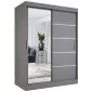 Szafa przesuwna MODUO COMFORT 3 150 antracyt z lustrem | MIRAT. kolekcja MODUO COMFORT