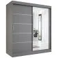 Szafa przesuwna MODUO COMFORT 2 180 antracyt z lustrem | MIRAT. kolekcja MODUO COMFORT