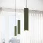 Lampa wisząca KARBON 1 zielony oliwkowy | sklep MIRAT kolekcja karbon