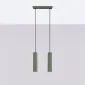 Lampa wisząca KARBON 2 zielona oliwka | sklep MIRAT kolekcja karbon