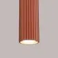 Lampa wisząca KARBON 1 ochra czerwona | sklep MIRAT kolekcja karbon