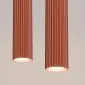 Lampa wisząca KARBON 2 ochra czerwona | sklep MIRAT kolekcja karbon