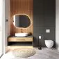 Stalowa szczotka do WC SC-03 czarna stojąca | MIRAT. w stylu LOFT kolekcja