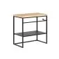 Szafka pod umywalkę nablatową LILY 60x43 cm czarny/dąb loft I sklep meblowy MIRAT. styl LOFT