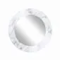 Lustro okrągłe MORENA WHITE MARBLE 80cm biały marmur na szkle I sklep meblowy MIRAT.