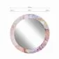Lustro okrągłe MORENA PINK MARBLE 100cm różowe wiszące I sklep meblowy MIRAT.