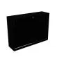 Szafka biurowa przesuwna EASY SPACE CABINET S 3-OH 160cm czarna zamykana I sklep meblowy MIRAT.