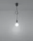 Lampa wisząca DIEGO 1 szara | sklep MIRAT kolekcja diego