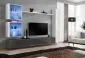 Meblościanka SWITCH XVIII wisząca nowoczesna na wysoki połysk | MIRAT. w stylu kolekcja SWITCH