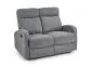 Sofa OSLO 2S szara tapicerowana do salonu | MIRAT.