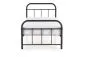 Łóżko LINDA 90x200 czarne metalowe jednoosobowe | MIRAT. styl LOFT