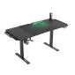 Biurko gamingowe LEVEL V2 LED zielone ULTRADESK | MIRAT.