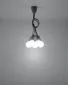 Lampa wisząca DIEGO 5 szara | sklep MIRAT kolekcja diego