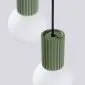 Lampa wisząca HALO 3P zielona oliwka | sklep MIRAT kolekcja halo