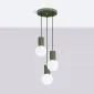 Lampa wisząca HALO 3P zielona oliwka | sklep MIRAT kolekcja halo