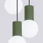 Lampa wisząca HALO 3P zielona oliwka | sklep MIRAT kolekcja halo