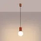 Lampa wisząca HALO 1 ochra czerwona | sklep MIRAT  kolekcja halo