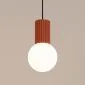 Lampa wisząca HALO 1 ochra czerwona | sklep MIRAT  kolekcja halo