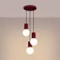 Lampa wisząca HALO 3P burgund | sklep MIRAT kolekcja halo