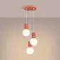 Lampa wisząca HALO 3P brzoskwiniowa | sklep MIRAT kolekcja halo