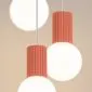 Lampa wisząca HALO 3P brzoskwiniowa | sklep MIRAT kolekcja halo