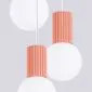 Lampa wisząca HALO 3P brzoskwiniowa | sklep MIRAT kolekcja halo