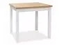 Stół kuchenny ADAM 90x65 dąb lancelot / biały mat | MIRAT