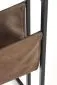 Stolik kawowy COMPACT 47x33 dąb/czarny z miejscem na gazety i książki | MIRAT. styl LOFT