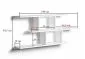 Półka ALESIA 8 dąb sonoma wisząca do salonu | MIRAT. styl LOFT