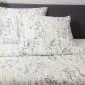 Komplet pościeli bawełnianej FORE biała w kwiaty 200x220 cm I MIRAT