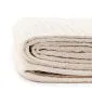 Pled bawełniany beżowy VAFFEL 130x170 cm |MIRAT
