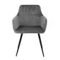 Krzesło do jadalni ETIENNE VELVET szare | MIRAT styl LOFT