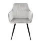 Krzesło ETIENNE VELVET jasnoszare w stylu Loft| MIRAT styl LOFT