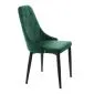 Krzesło tapicerowane LOUIS QUILTER zielone w stylu loft | MIRAT styl LOFT