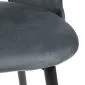 Krzesło welurowe TERCIO w kolorze szarym|MIRAT styl LOFT