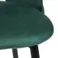 Krzesło TERCIO w zielonej welurowej tapicerce |MIRAT styl LOFT