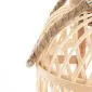 Lampion AVLI drewniany ze świeczką LED | 21x27,5 cm | 885650 | MIRAT