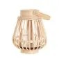 Lampion GARTEN drewniany z pojemnikiem na świecę 14x17 cm naturalny | MIRAT