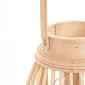 Lampion GARTEN drewniany z pojemnikiem na świecę 14x17 cm naturalny | MIRAT