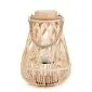 Lampion RADIANT pleciony z pojemnikiem na świece naturalny 35 cm | MIRAT
