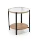 Stolik kawowy KAMALA S 53cm dąb naturalny/czarny loftowy I sklep meblowy MIRAT. styl LOFT