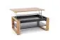 Ława podnoszona BETTY 114x65(92)cm dąb artisan/czarna loftowa I sklep meblowy MIRAT. styl LOFT