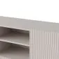 Komoda PAXOS 150cm kaszmirowa na metalowych nogach I sklep meblowy MIRAT. styl RYFLOWANY