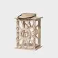 Lampion TRILIUM z drewna jodłowego naturalny 26 cm | MIRAT