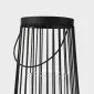 Lampion VERANO metalowa czarna 20x40 cm 735738 | MIRAT
