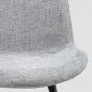 Krzesło tapicerowane SILLA z czarnymi nogami | MIRAT styl LOFT