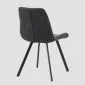 Krzesło ciemnoszare SILLA na czarnym stelażu | MIRAT styl LOFT
