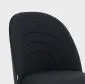 Krzesło tapicerowane LUDI czarne w stylu loft | MIRAT styl LOFT