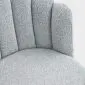 Krzesło tapicerowane LUXE tkanina boucle' szare |MIRAT styl LOFT